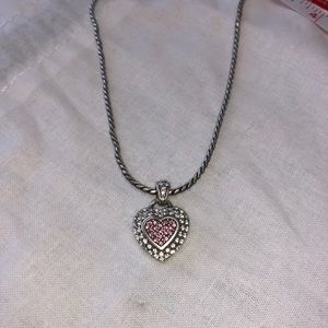 Brighton pink heart necklace/ pendant